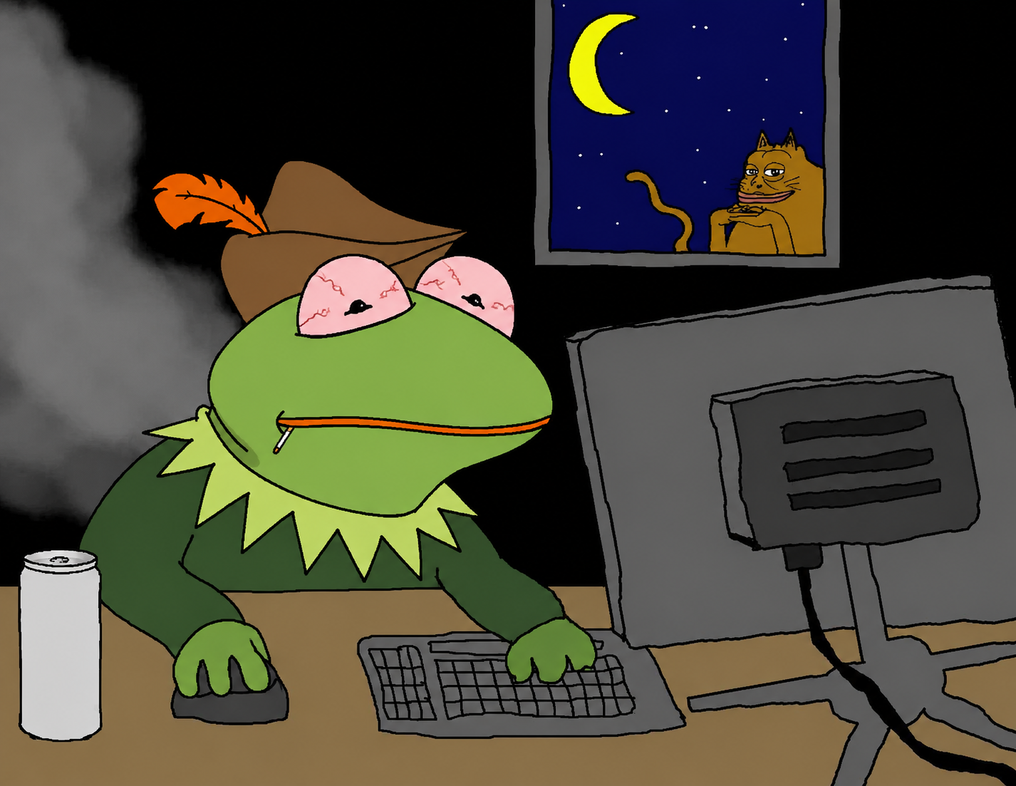 Robin trading late at night