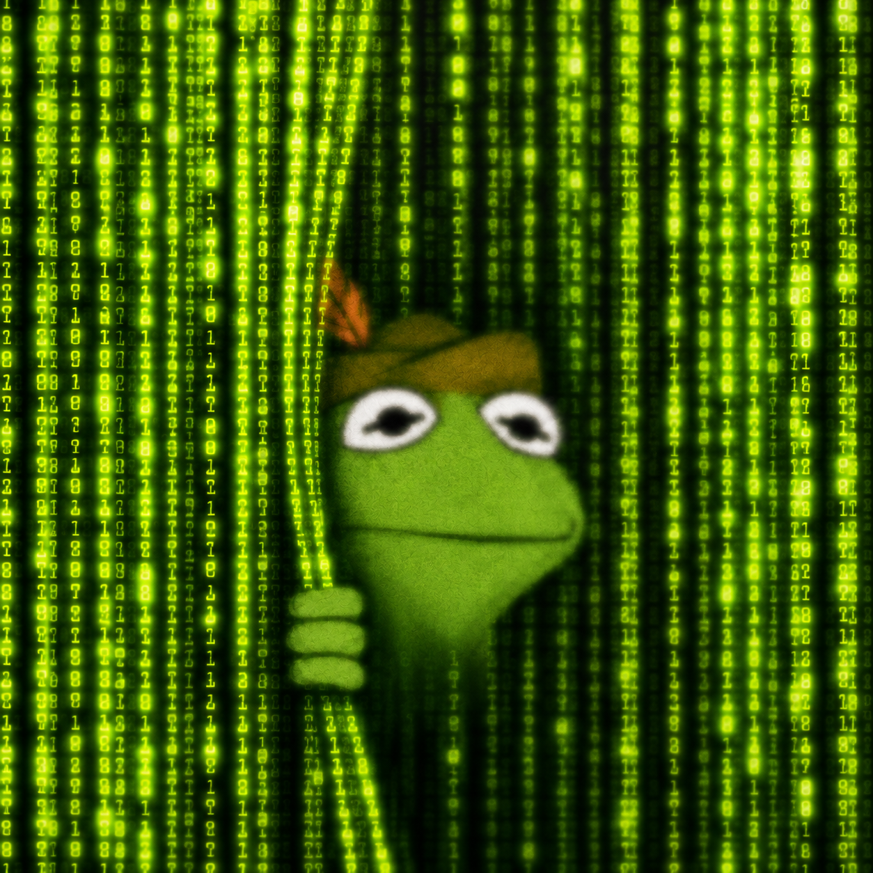 Robin inside the green matrix